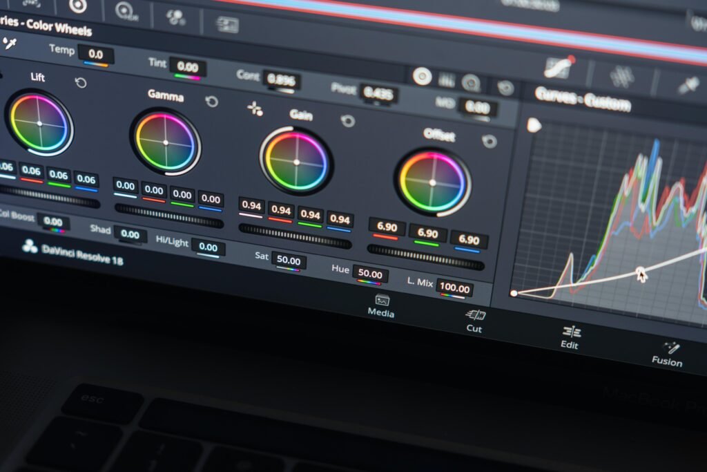 cinematic color grading in VN Video Editor